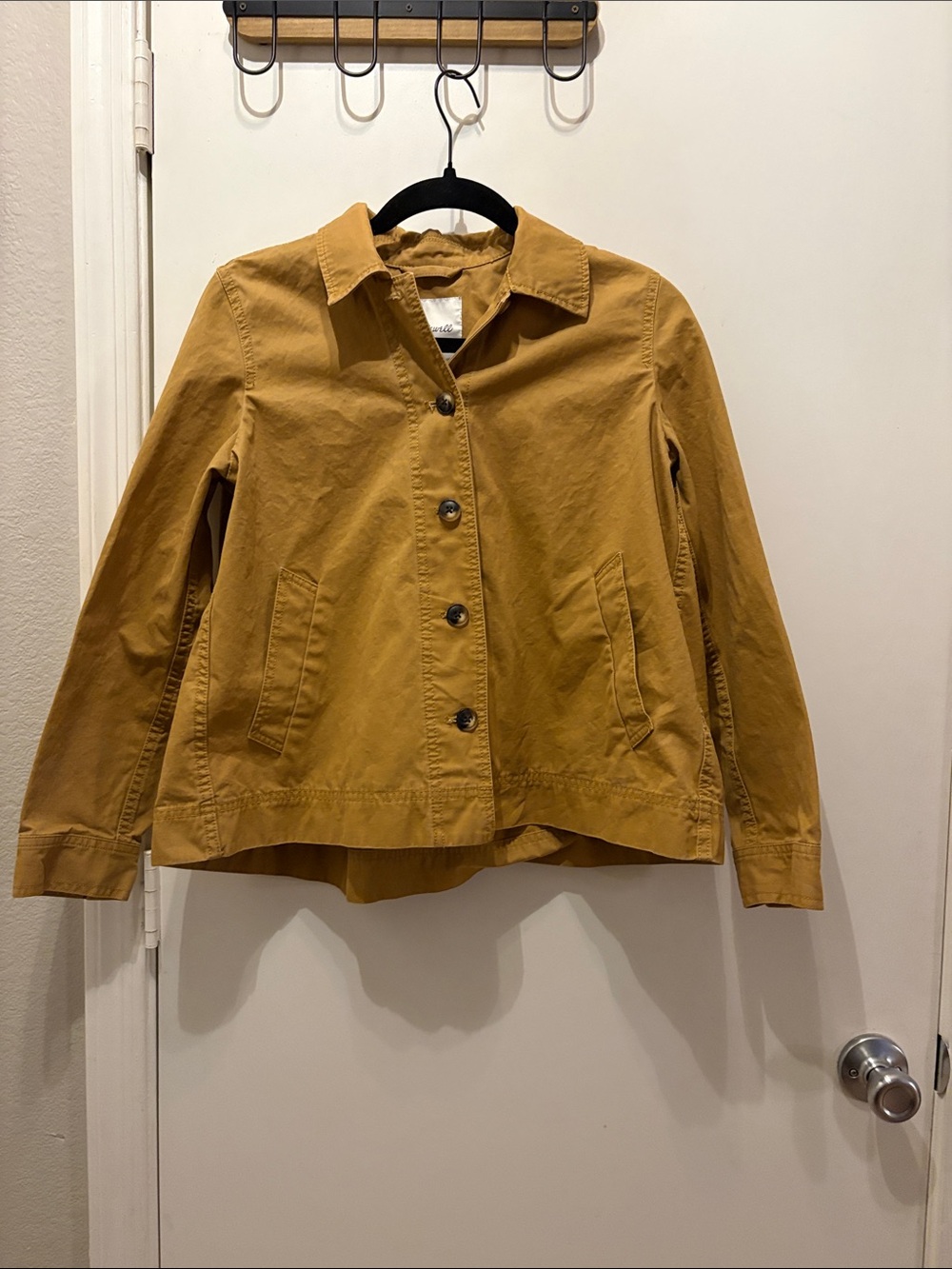 Madewell Women’s Casual Button-Front Jacket in Tan Size S